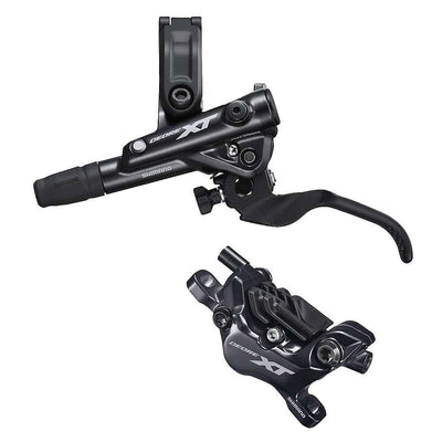 DISC BRAKE ASSEMBLED SET/J-KIT, XT, BL-M8100(L), BR-M8120(F), METAL PAD (W/FIN), 1000MM HOSE (SM-BH90-SBM BLACK)