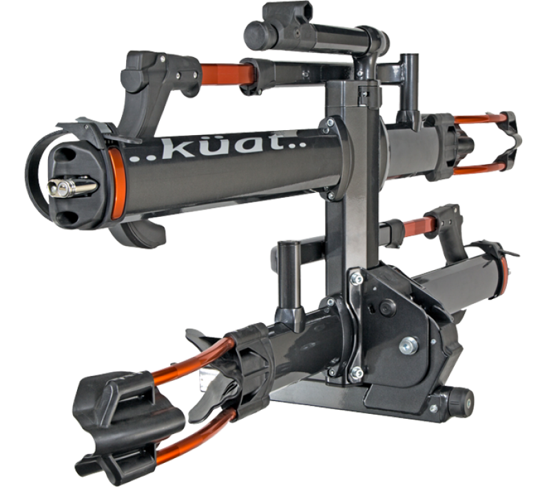 Kuat NV 2.0 Hitch Bike Rack - 2-Bike 2 Receiver Metallic Gray/Orange