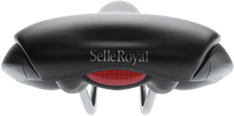 Selle Royal Respiro Saddle -Steel, Black, Relaxed