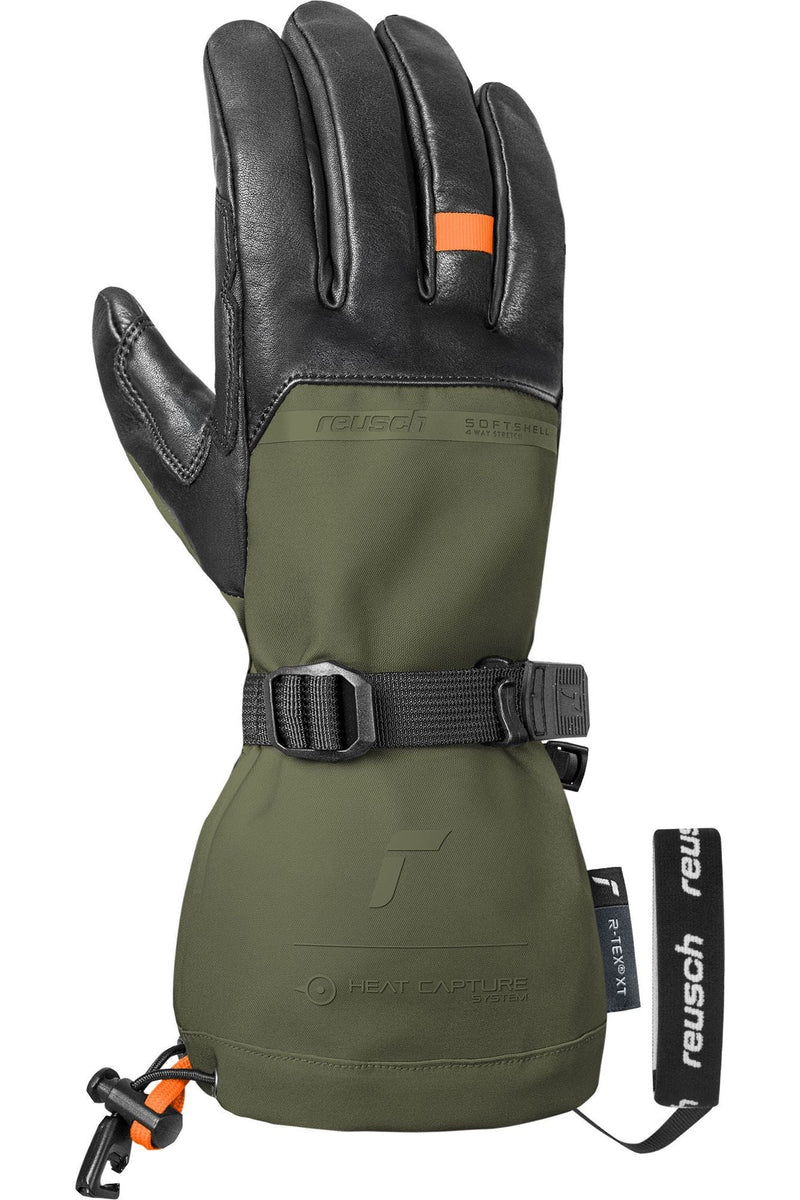 Reusch Duality R-Wool - 8/M Burnt Olive/Shocking Orange/Black