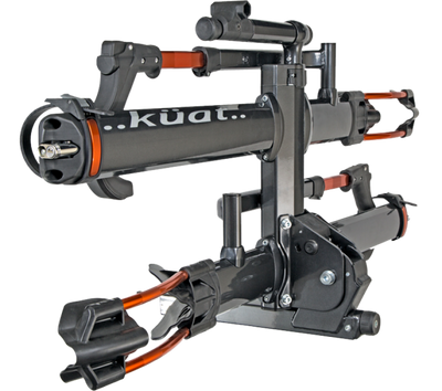 Kuat NV 2.0 Hitch Bike Rack - 2-Bike 2 Receiver Metallic Gray/Orange